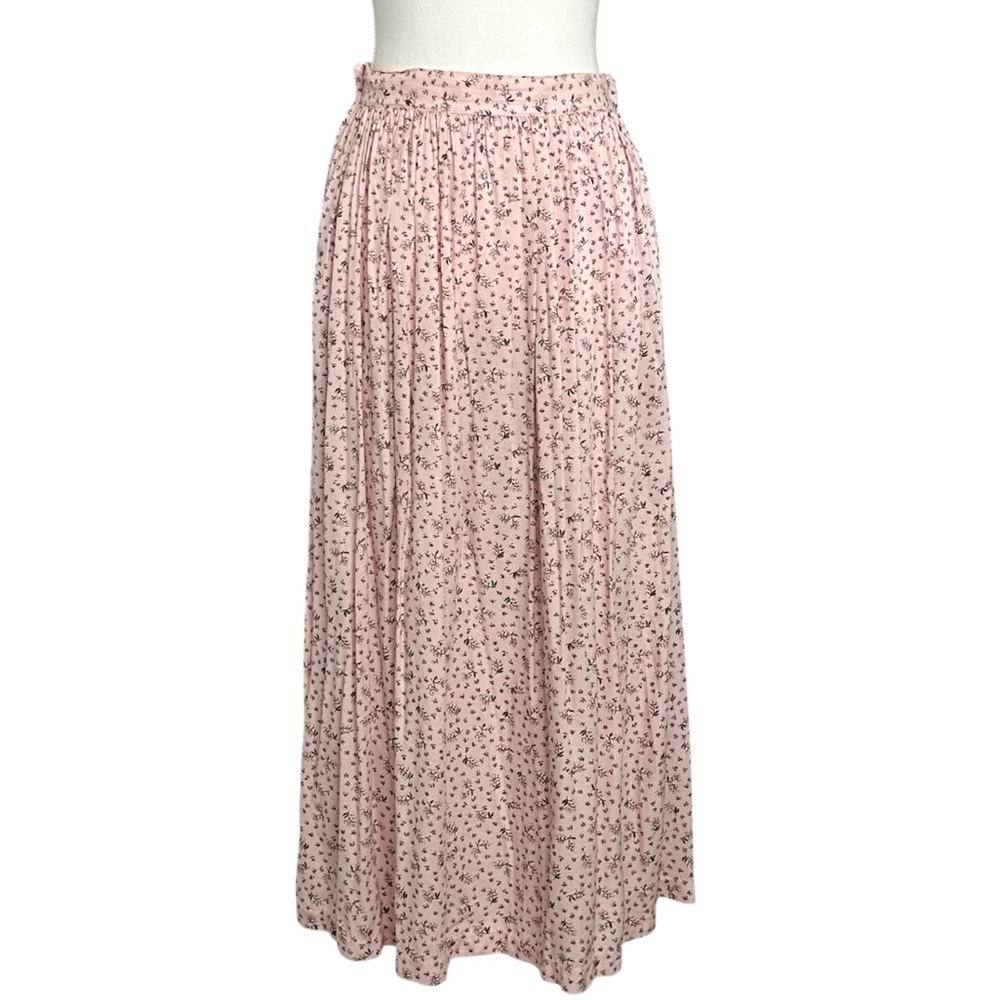 vintage pink maxi skirt